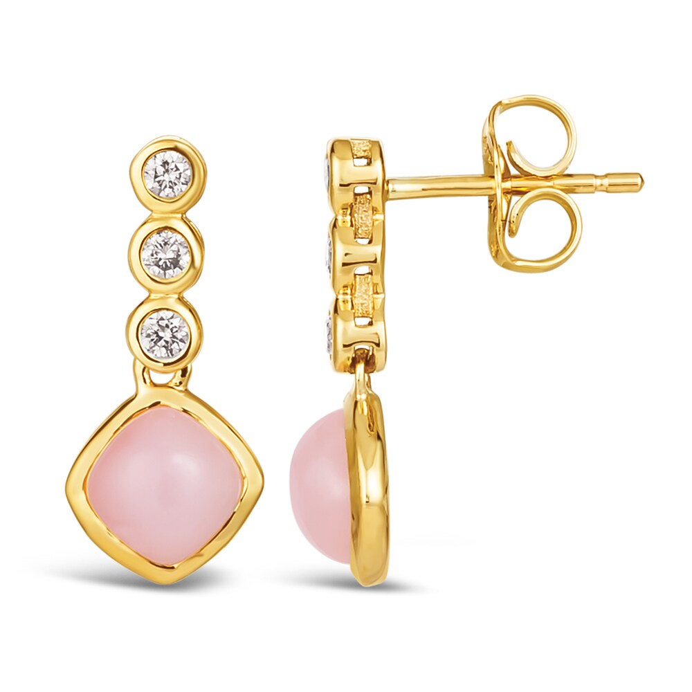 Le Vian Natural Opal Dangle Earrings 1/8 ct tw Diamonds 14K Honey Gold dn2EFi4m
