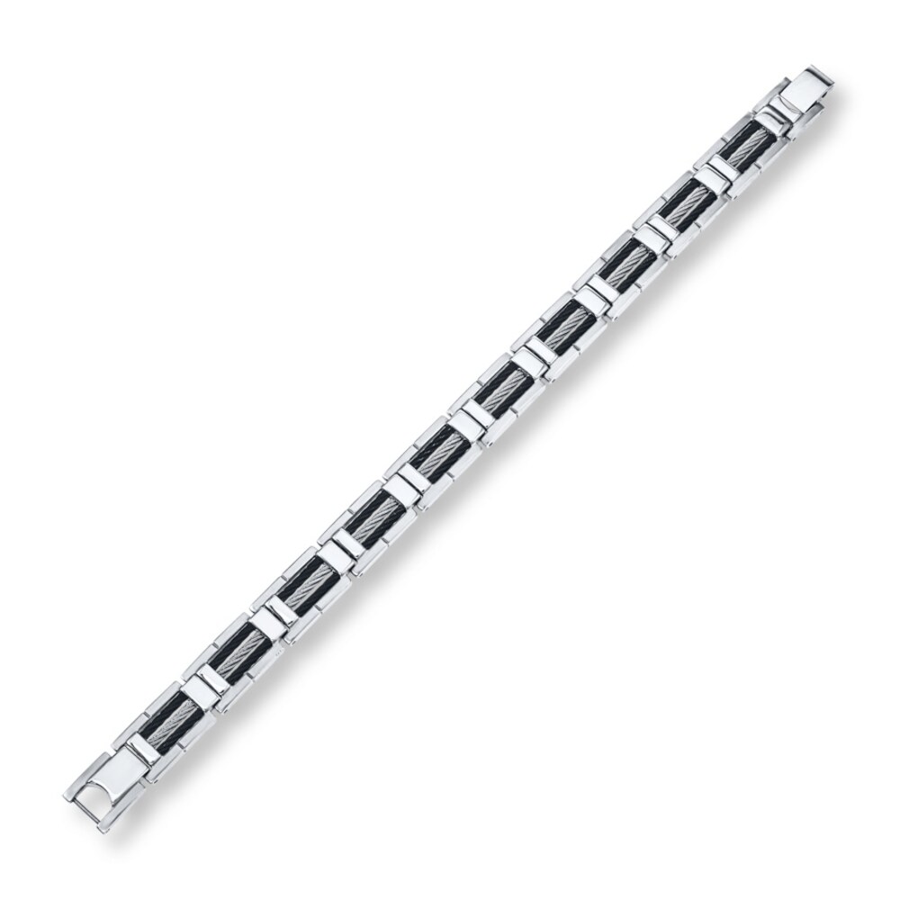 Men\'s Bracelet Stainless Steel 8.75\" Length dtf63J0i