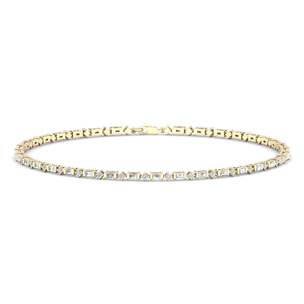 Diamond Bracelet 1/2 ct tw Round 14K Yellow Gold e4y8Doyf