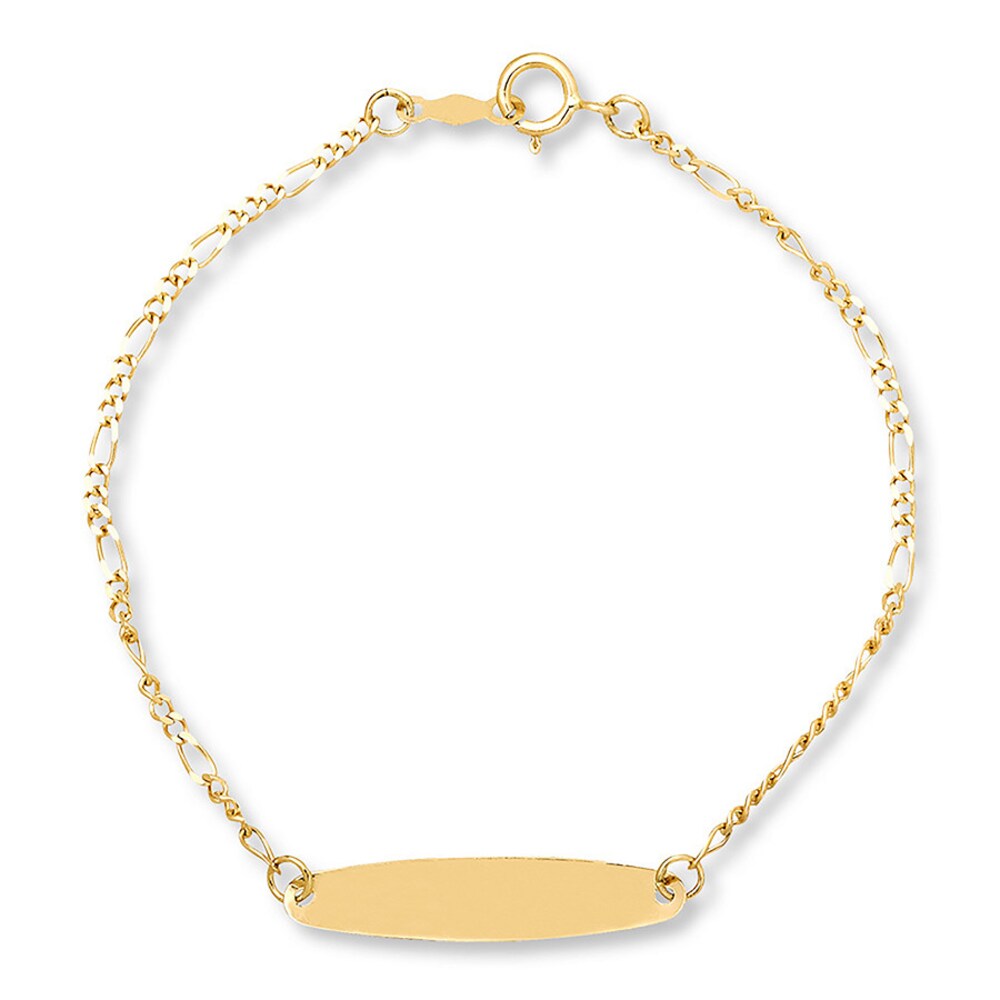 Children's ID Bracelet 14K Yellow Gold eEwrw4NZ