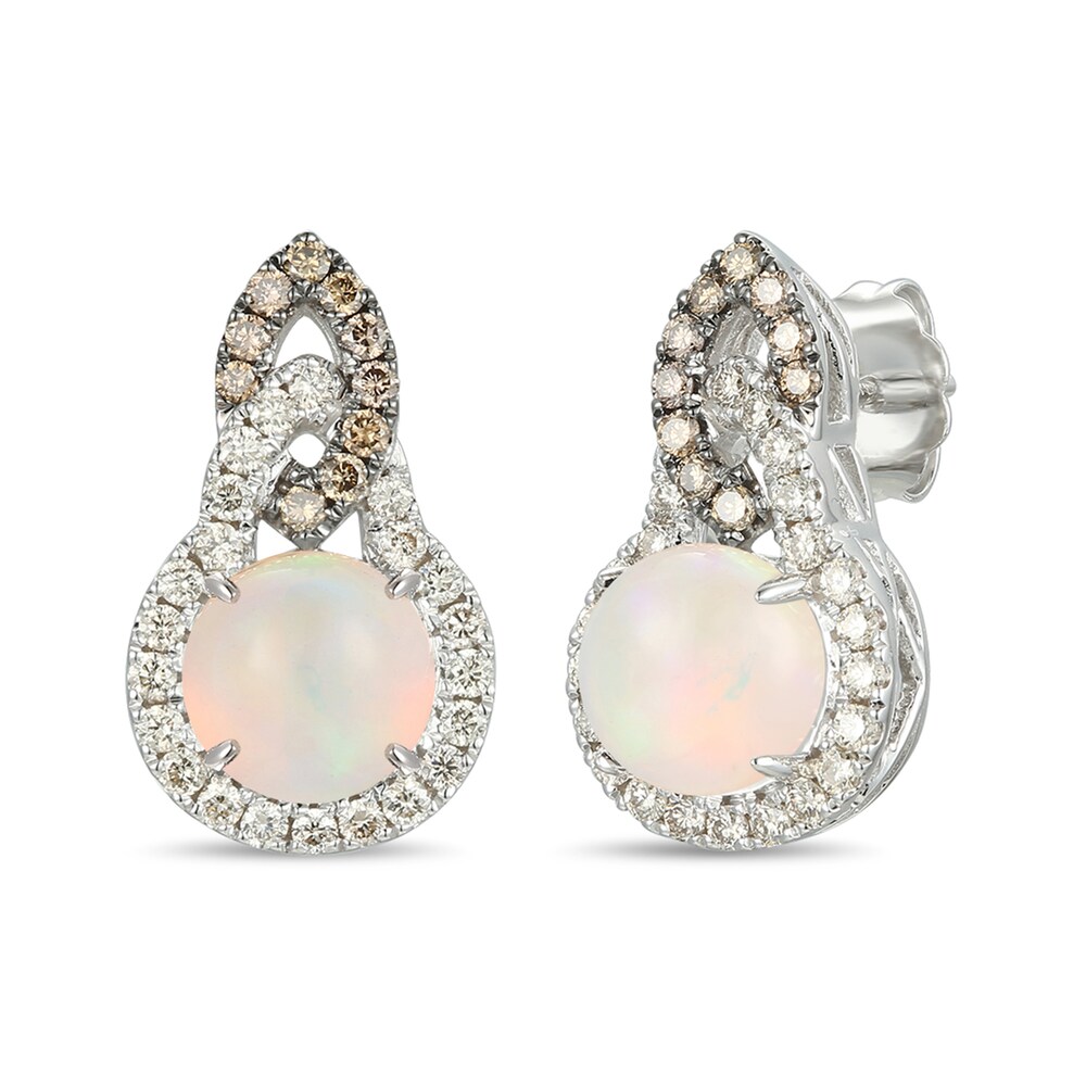 Le Vian Natural Opal Earrings 1/2 ct tw Diamonds 14K Vanilla Gold eOA1tscQ