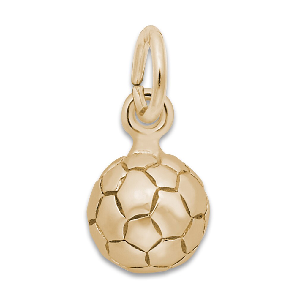 Soccer Ball Charm 14K Yellow Gold ebBxVuO1 [ebBxVuO1]