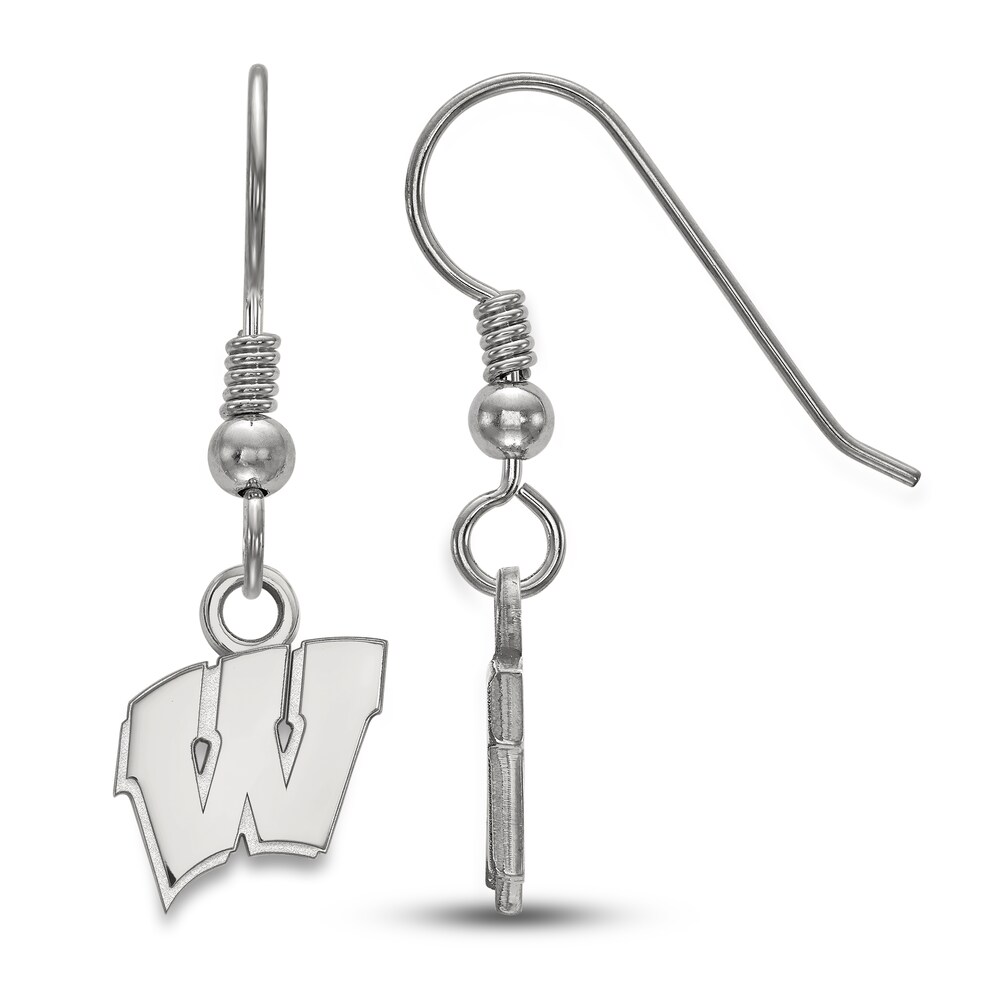 University of Wisconsin Dangle Earrings Sterling Silver enZcIrM3