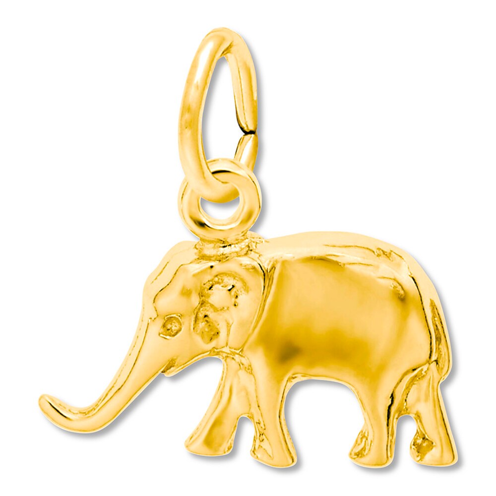 Elephant Charm 14K Yellow Gold enbuICQp