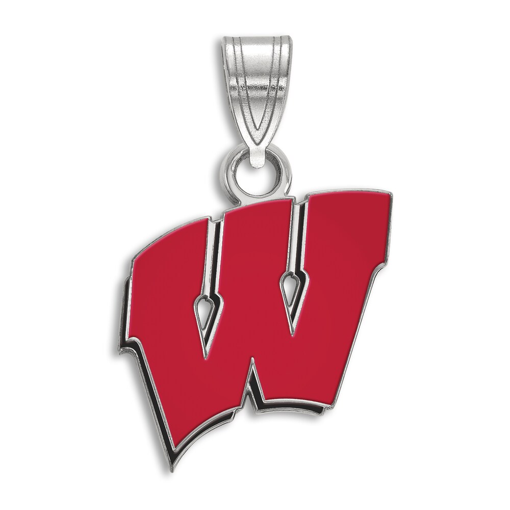 University of Wisconsin Enamel Charm Sterling Silver eqqczDPp