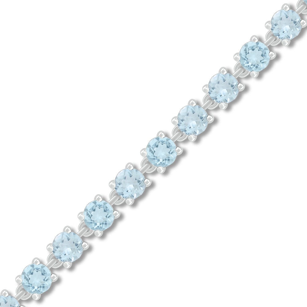 Aquamarine Bracelet Sterling Silver erEH0MM1