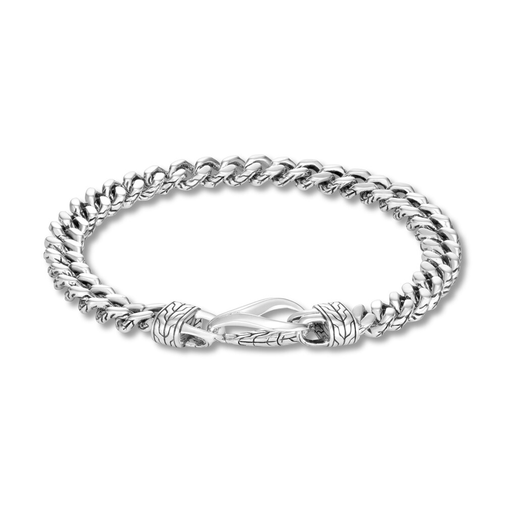 John Hardy Classic Chain Curb Link Bracelet Sterling Silver, Medium esCbHmfS