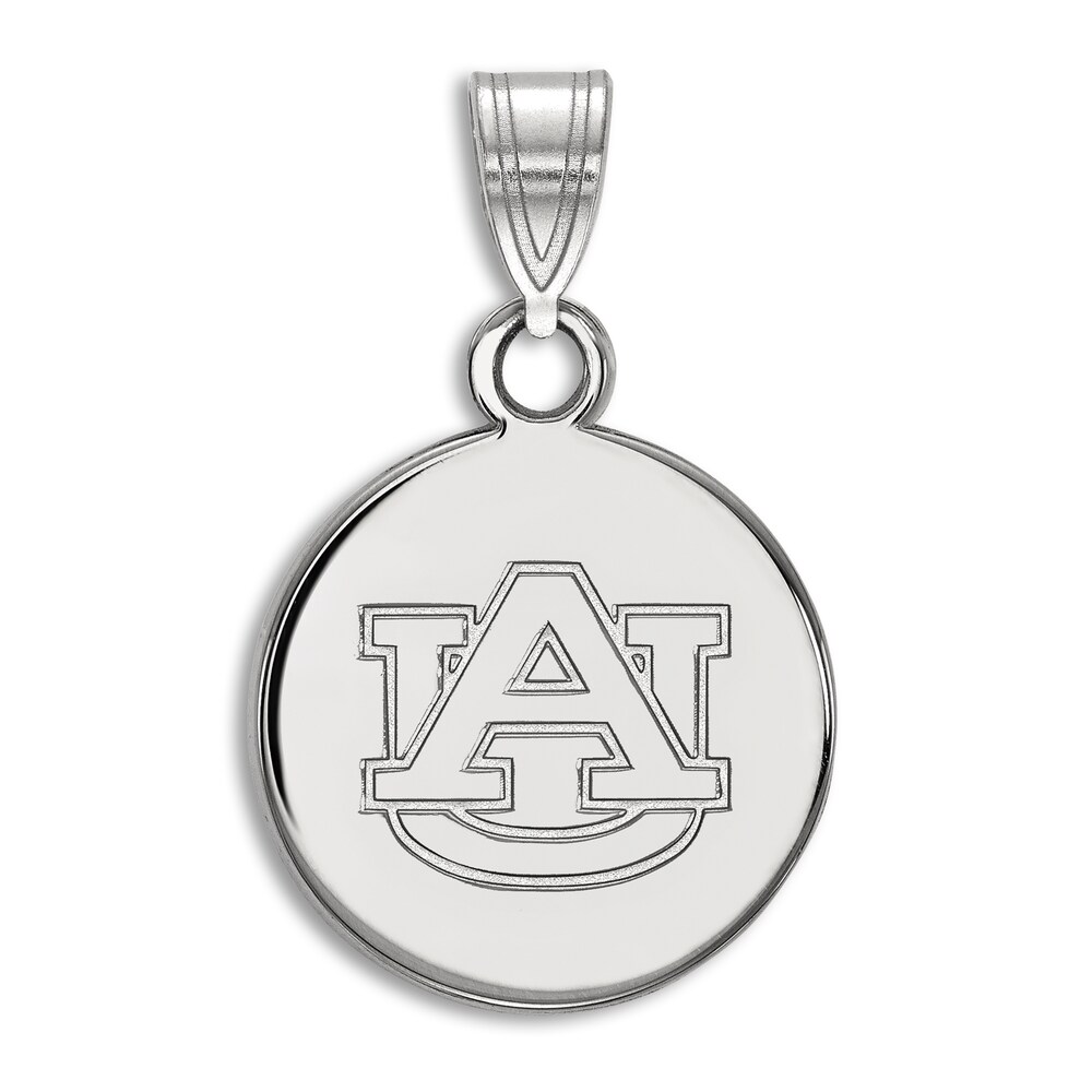 Auburn University Small Disc Necklace Charm Sterling Silver eyYnxUlL