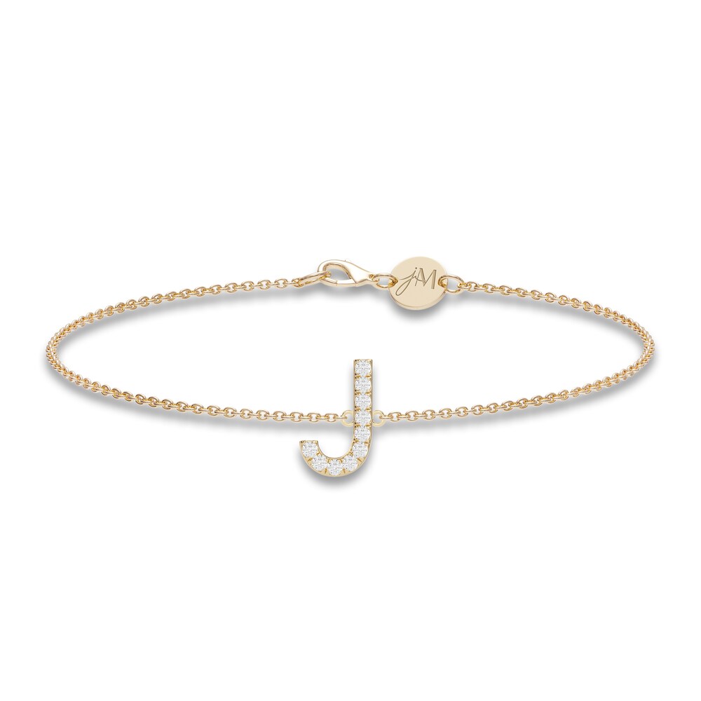 Juliette Maison Diamond Station Name Bracelet 1/8 ct tw Round 10K Yellow Gold ez5yJ5u5