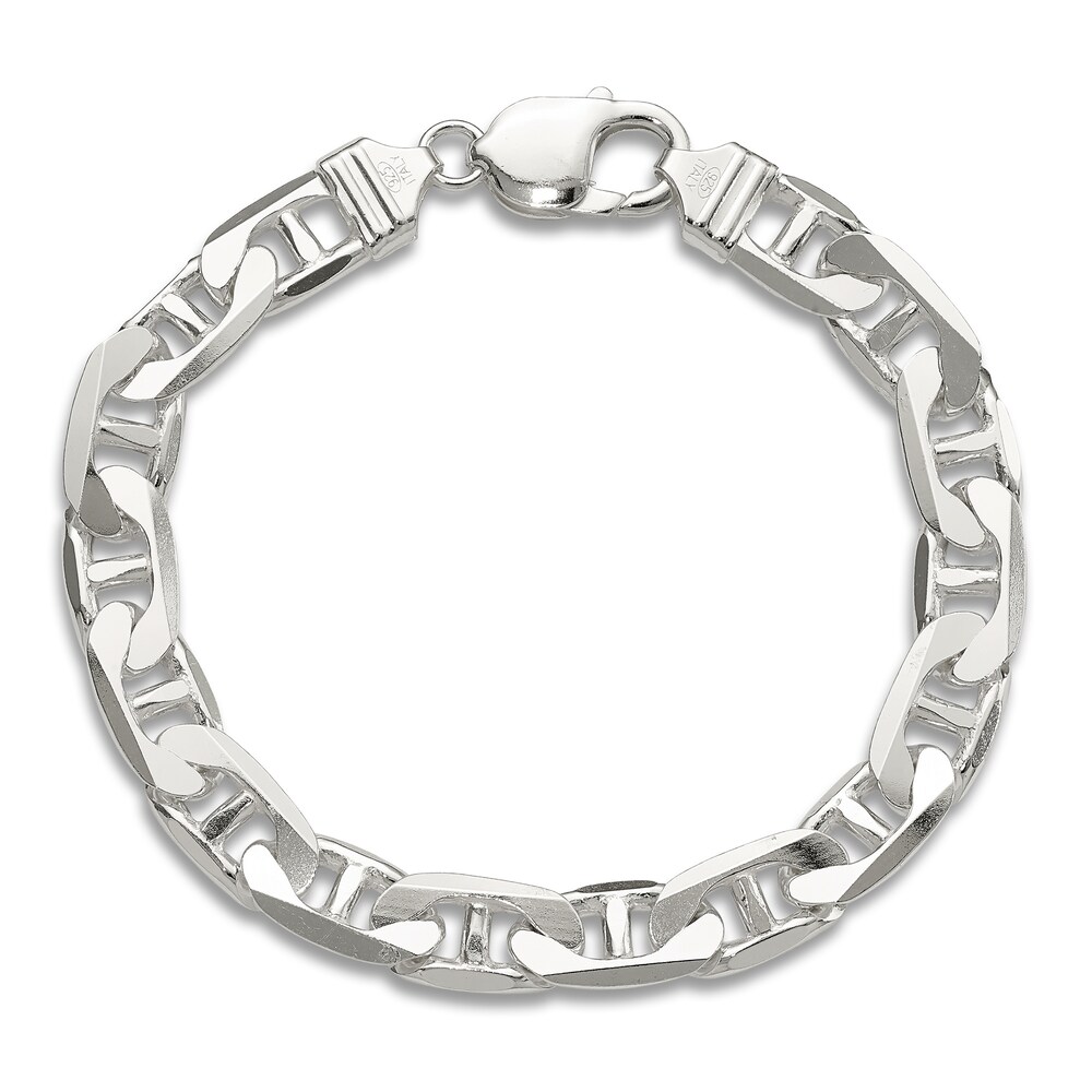 Men's Bracelet Anchor Chain Sterling Silver fKXoQVAI