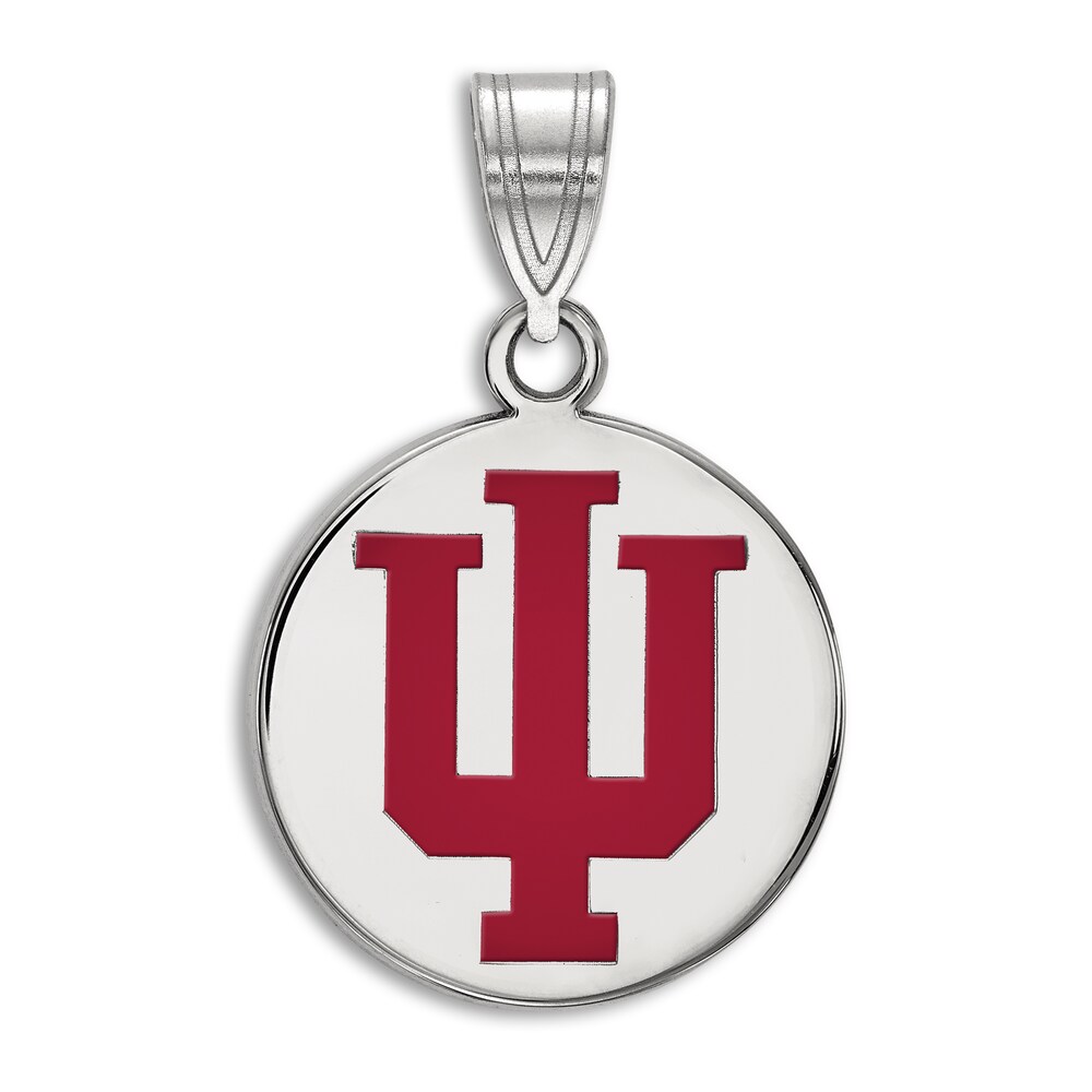 Indiana University Enamel Charm Sterling Silver fyEtX8dj