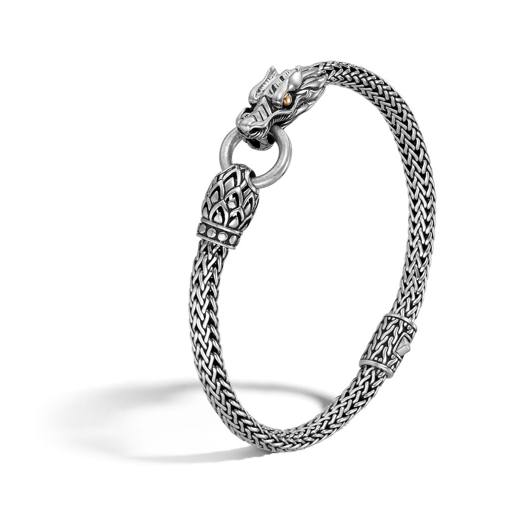 John Hardy Legends Naga 5MM Station Bracelet in Silver and 18K Gold, Medium g5NQU8Uy