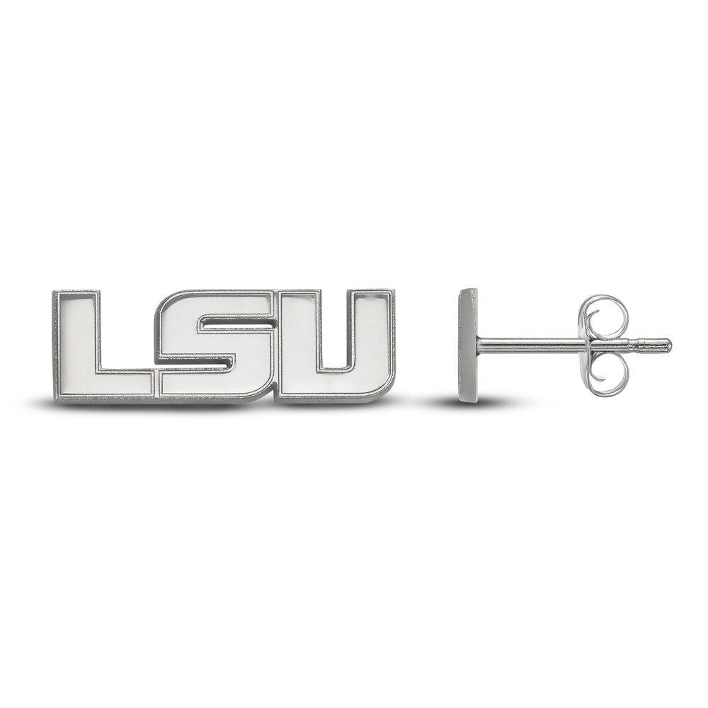 Louisiana State University Stud Earrings Sterling Silver gOPlPQvj