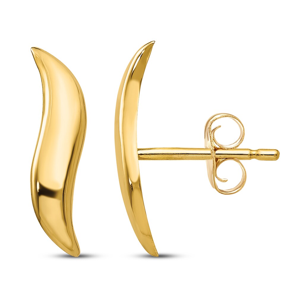 Fancy Stud Earrings 14K Yellow Gold gWCMHQ3D