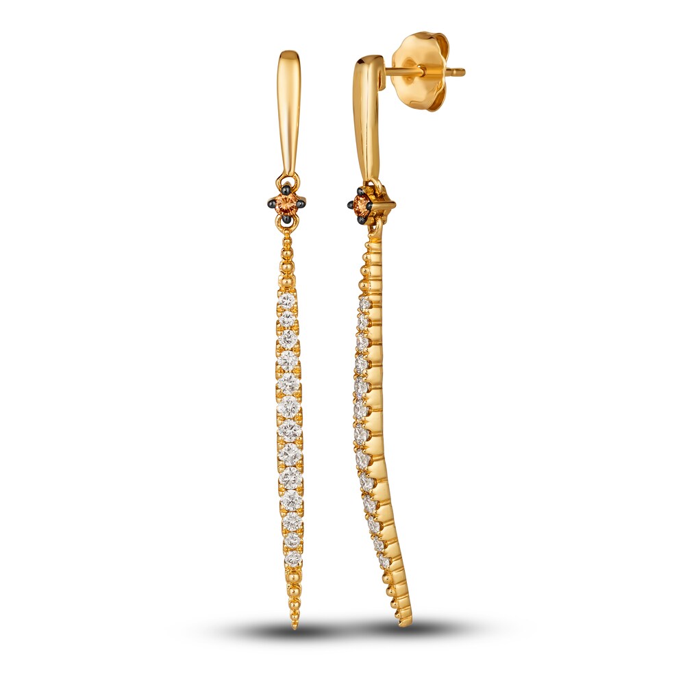 Le Vian Diamond Earrings 1/2 ct tw Round 14K Honey Gold gtPqn0nT