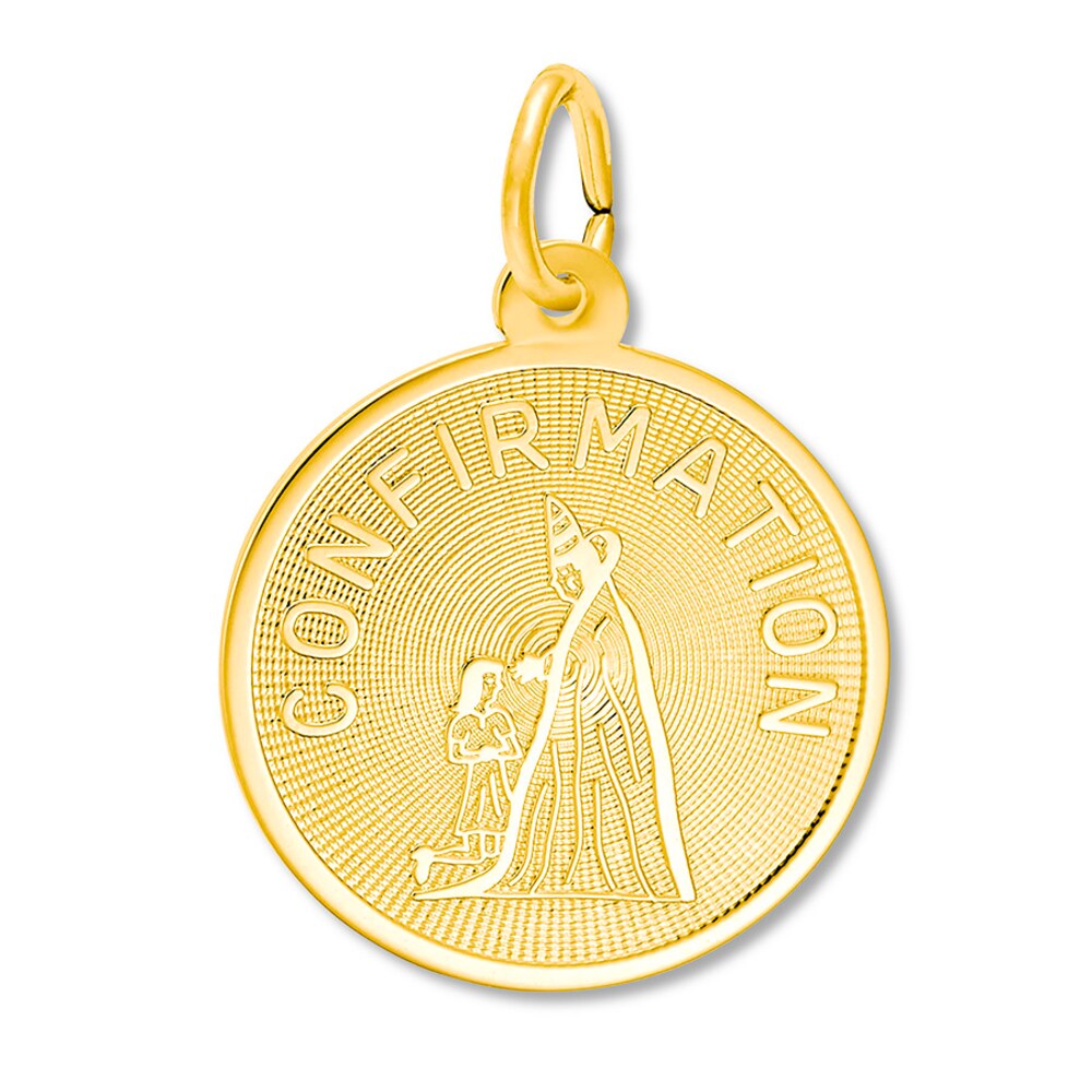 Girl Confirmation Charm 14K Yellow Gold hc7S0WDQ