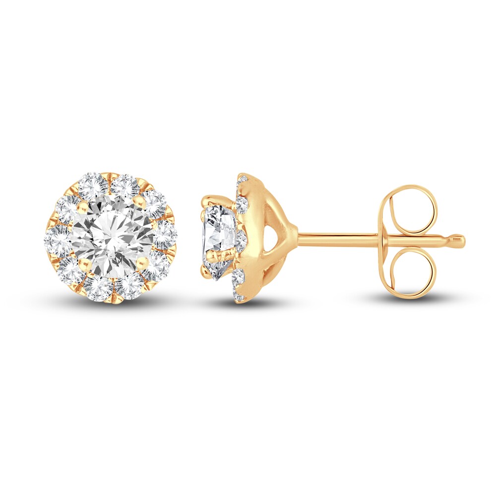 Diamond Stud Earrings 1/4 ct tw Round 14K Yellow Gold i2QqcN6S