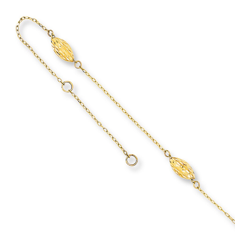 Beaded Anklet 14K Yellow Gold igwD97K5