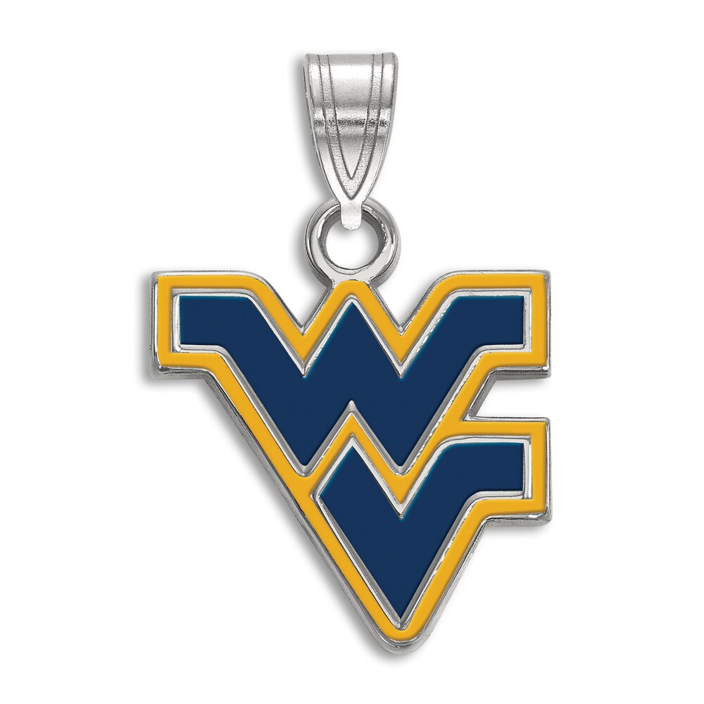 West Virginia University Enamel Charm Sterling Silver jXNQv5sH