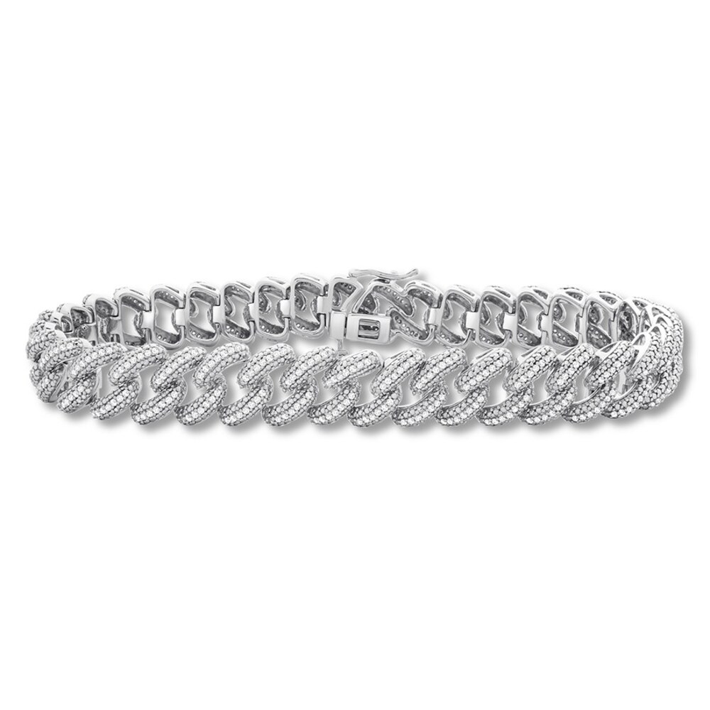 Diamond Bracelet 1-1/2 ct tw Round-cut Sterling Silver jaUWmtM8