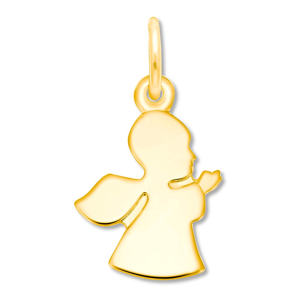 Angel Charm 14K Yellow Gold kTVxA9aa