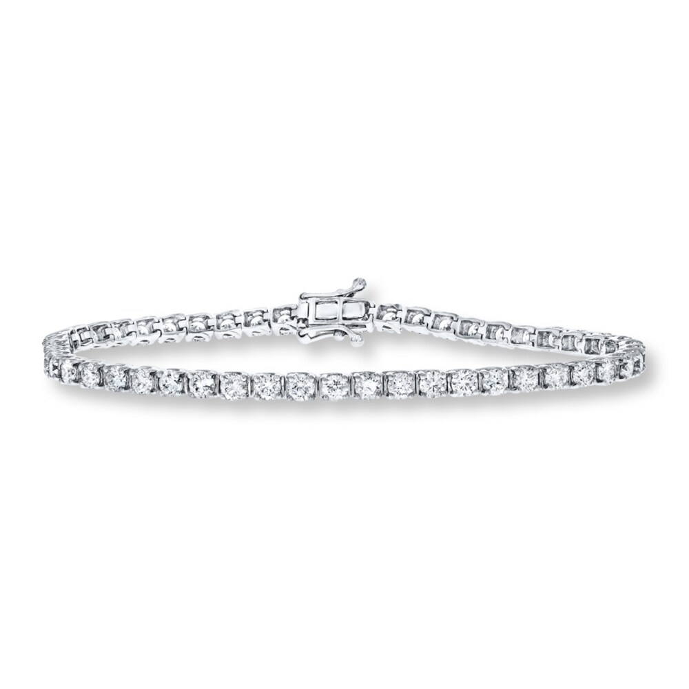 Diamond Bracelet 5 ct tw Round-cut 14K White Gold knhT0B1v