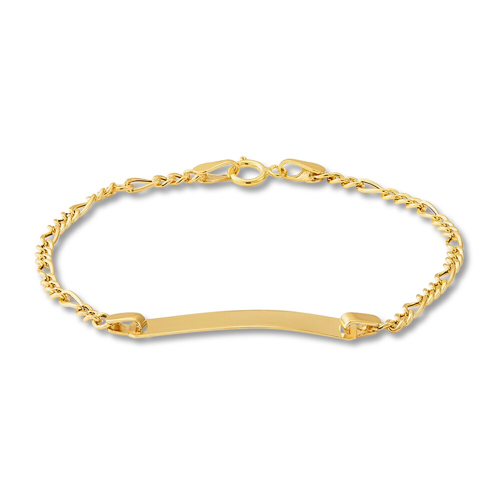 Rectangle ID Bracelet 14K Yellow Gold kx1mKYDM