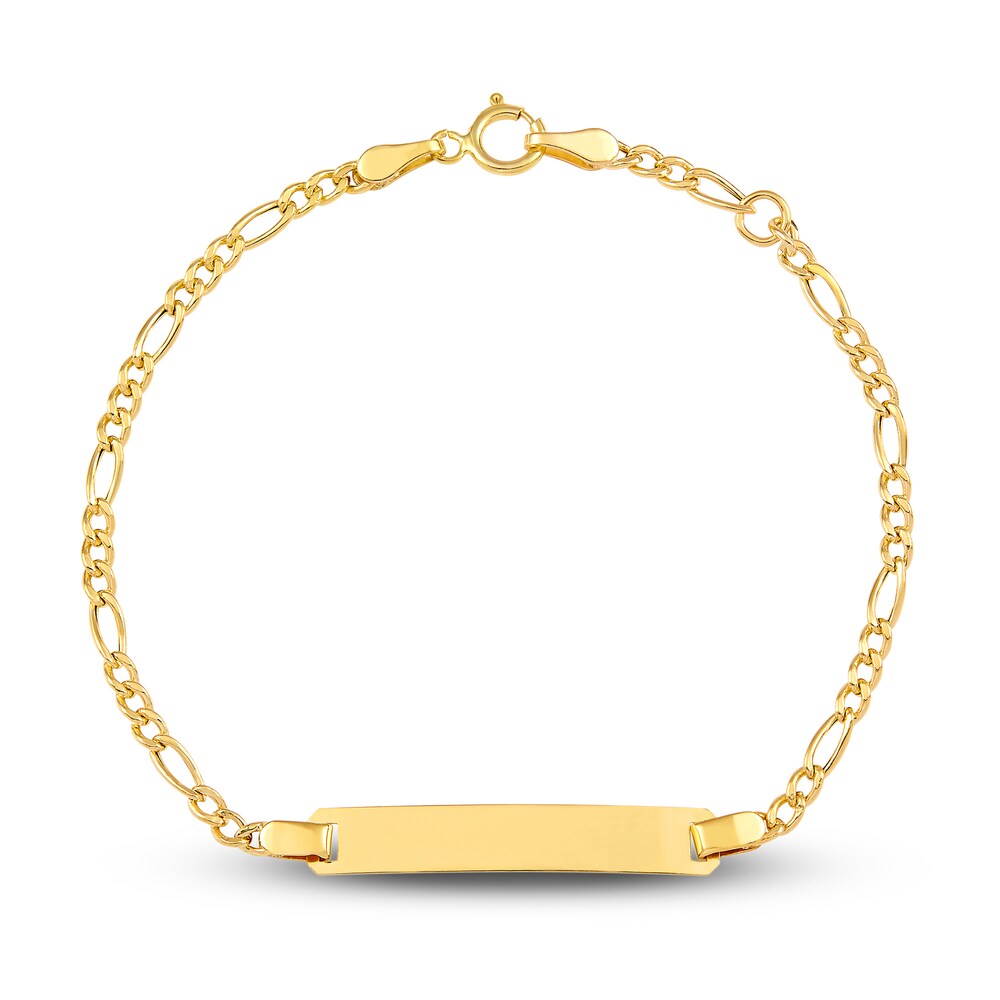 Rectangle ID Bracelet 14K Yellow Gold kx1mKYDM