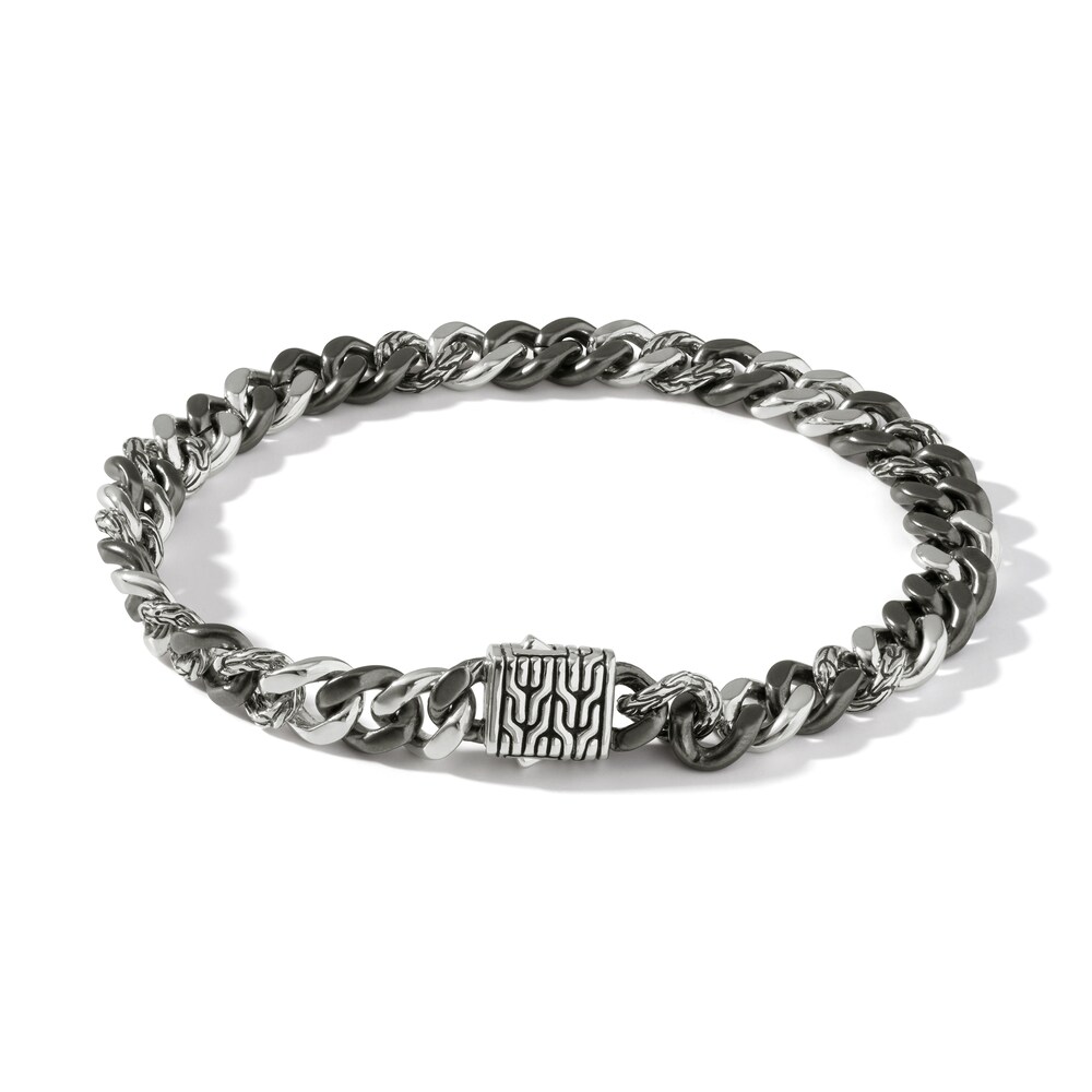 John Hardy Curb Link Bracelet Sterling Silver - Extra Large l4SZPYDz