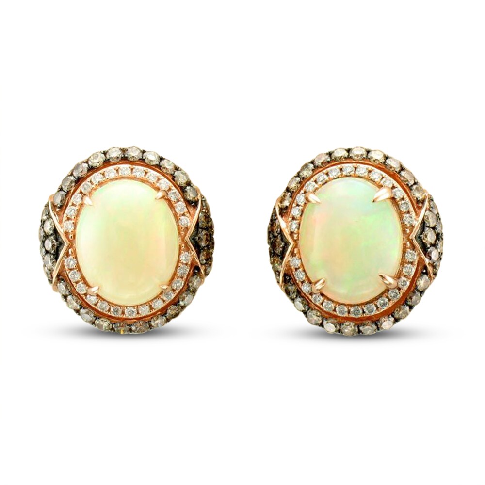 Le Vian Chocolatier Opal Earrings 1-5/8 ct tw Diamonds 18K Strawberry Gold lOpci5Hh