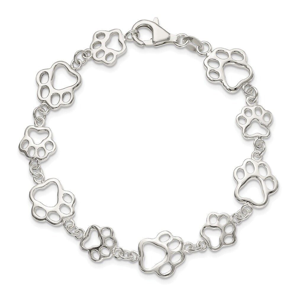 Paw Print Bracelet Sterling Silver lPMhhpAU