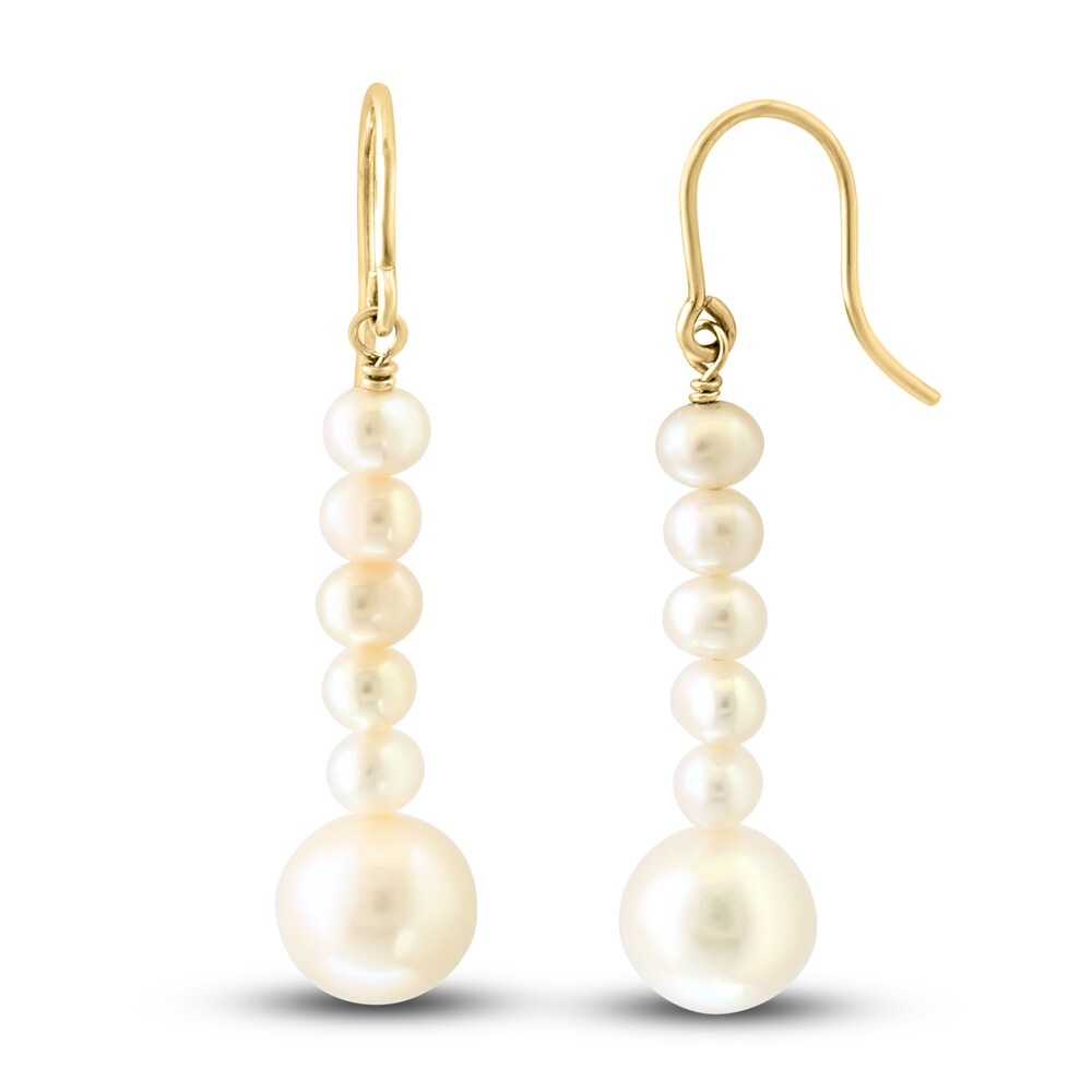 LALI Jewels Cultured Freshwater Pearl Earrings 14K Yellow Gold m2Klesko