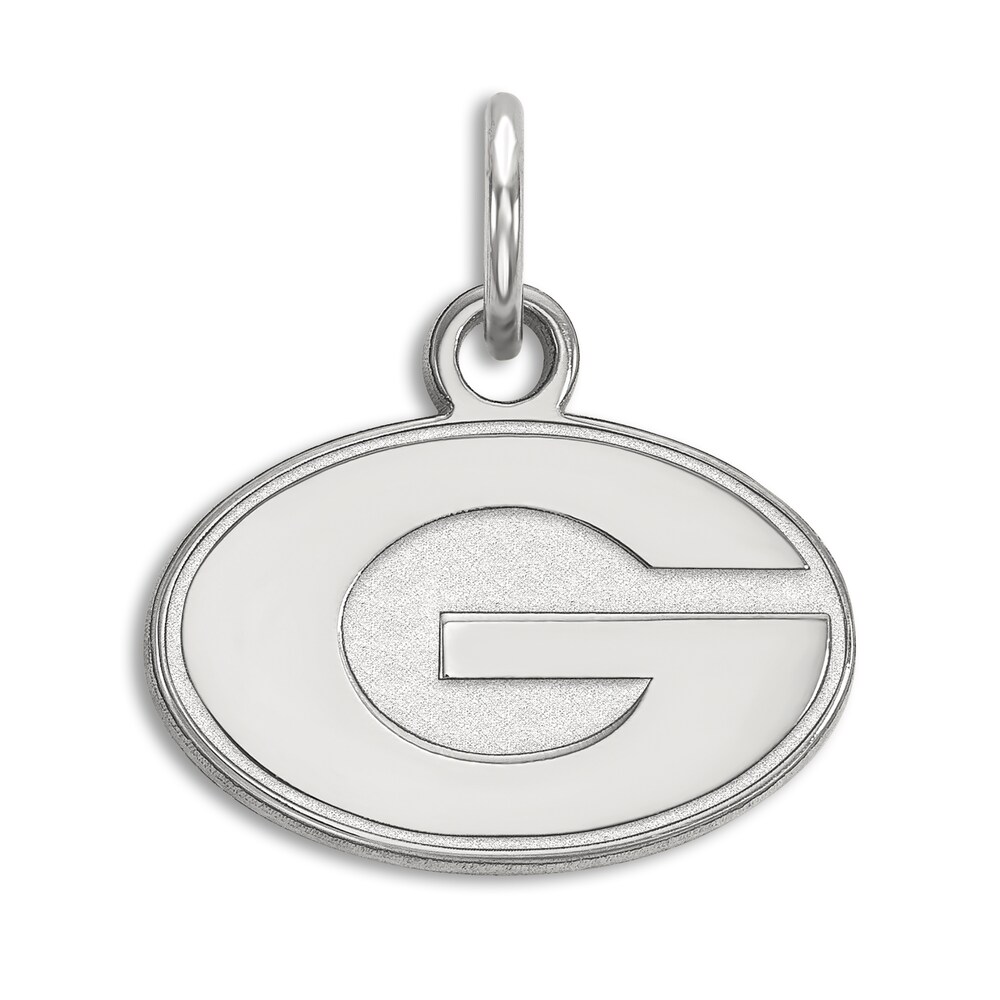 University of Georgia Small Necklace Charm Sterling Silver mSnRZ0Gm