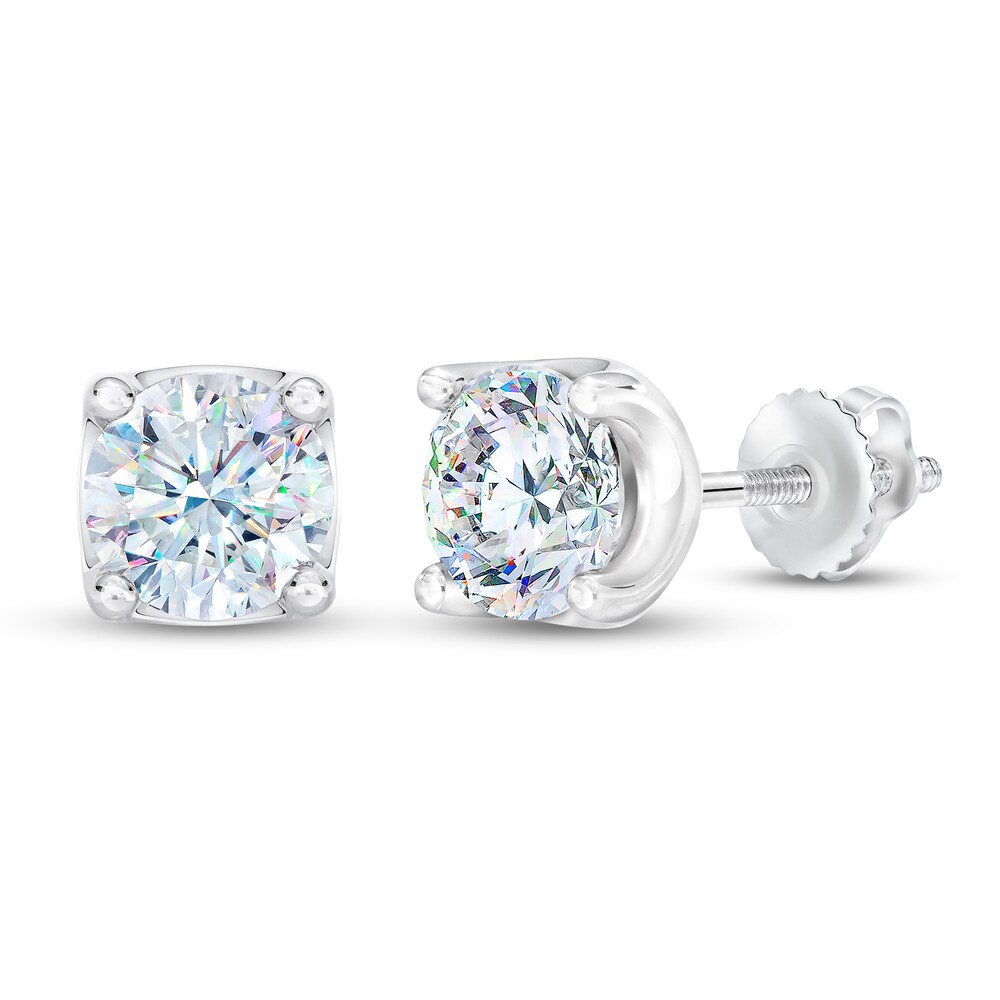 THE LEO First Light Diamond Solitaire Earrings 3 ct tw 14K White Gold (I1/I) mfW8JGFK