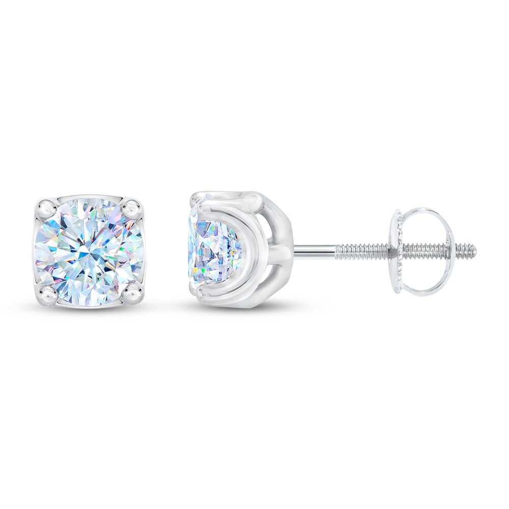 THE LEO First Light Diamond Solitaire Earrings 3 ct tw 14K White Gold (I1/I) mfW8JGFK