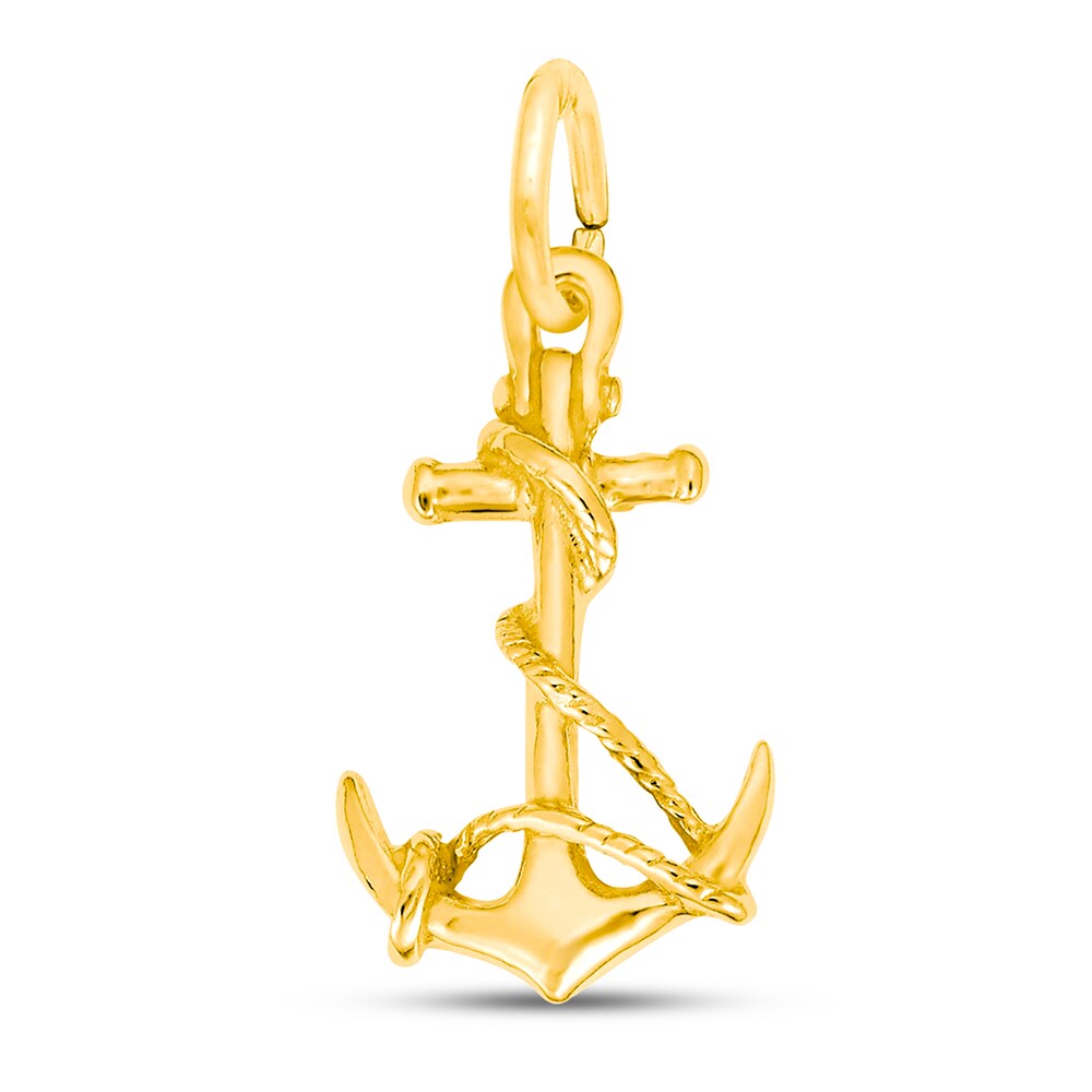 Anchor Charm 14K Yellow Gold mhA1j5r7 [mhA1j5r7]