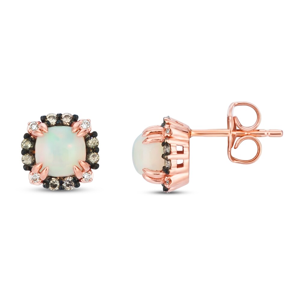 Le Vian Opal Earrings 1/8 ct tw Diamonds 14K Strawberry Gold mr5oycJG