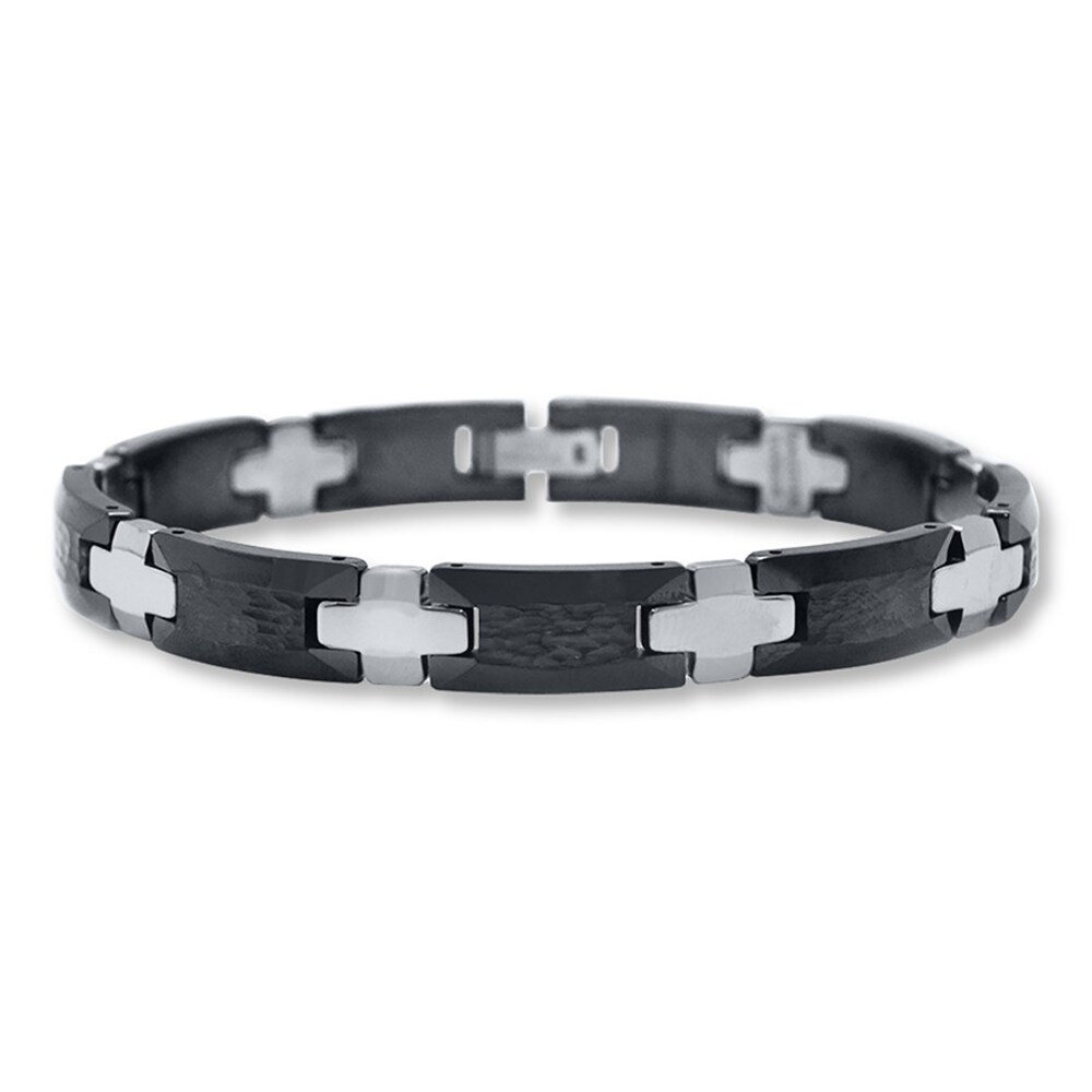 Men's Bracelet Ceramic/Tungsten nOsxIqMp
