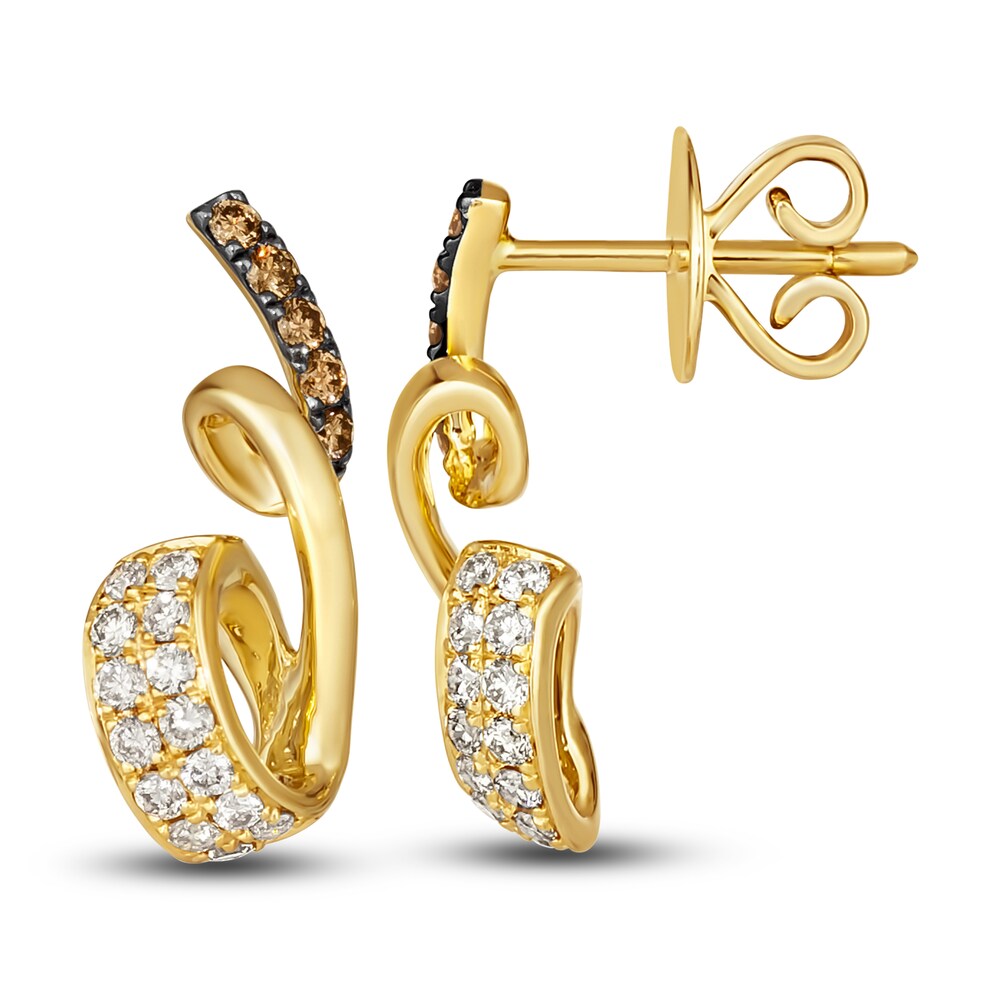 Le Vian Diamond Earrings 1/2 ct tw Round 14K Honey Gold nVZCWLib