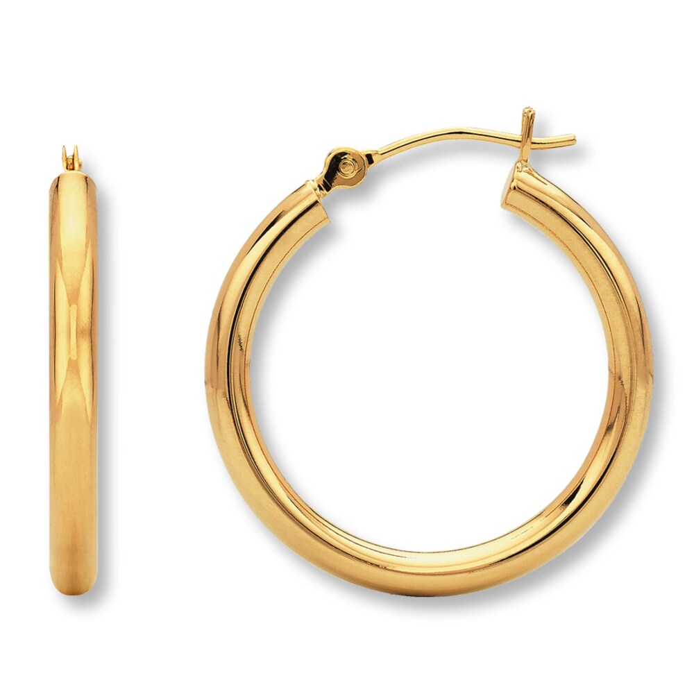 Hoop Earrings 14K Yellow Gold o1MsQ7zo
