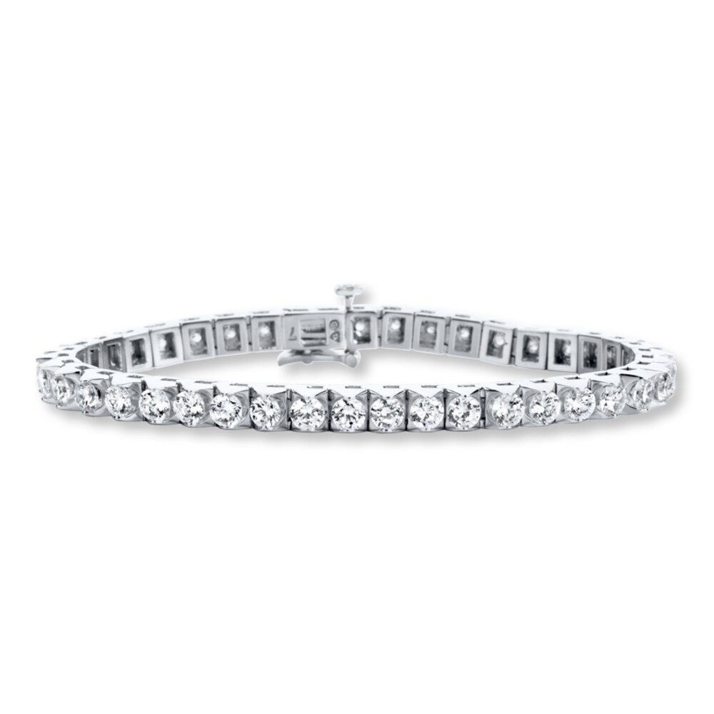 Diamond Tennis Bracelet 8 ct tw Round-cut 14K White Gold o1sP0JQZ