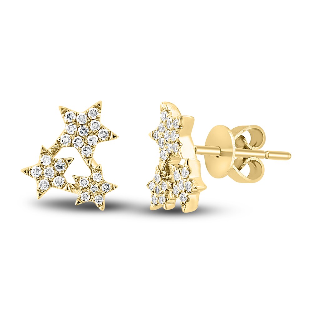 LALI Jewels Diamond Drop Earrings 1/5 ct tw Round 14K Yellow Gold o5n7zvNx