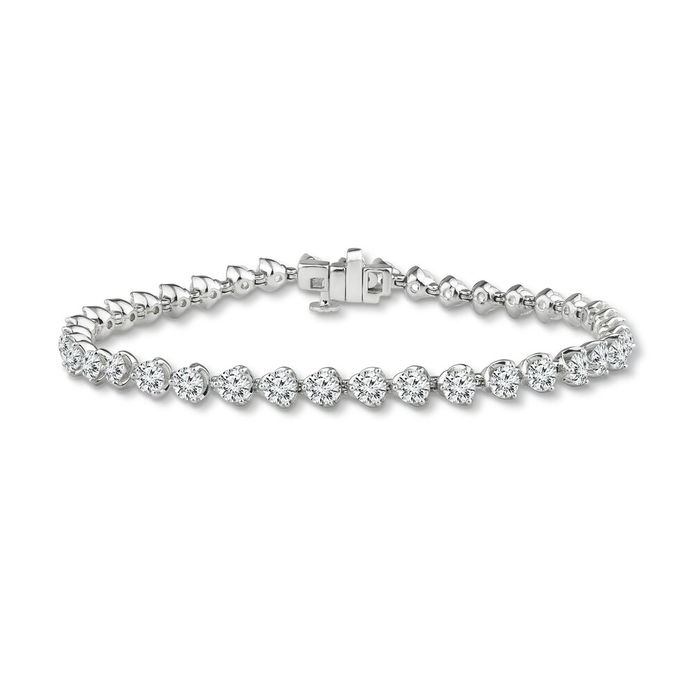 Diamond Tennis Bracelet 8 ct tw Round 14K White Gold oAT4Sd2w