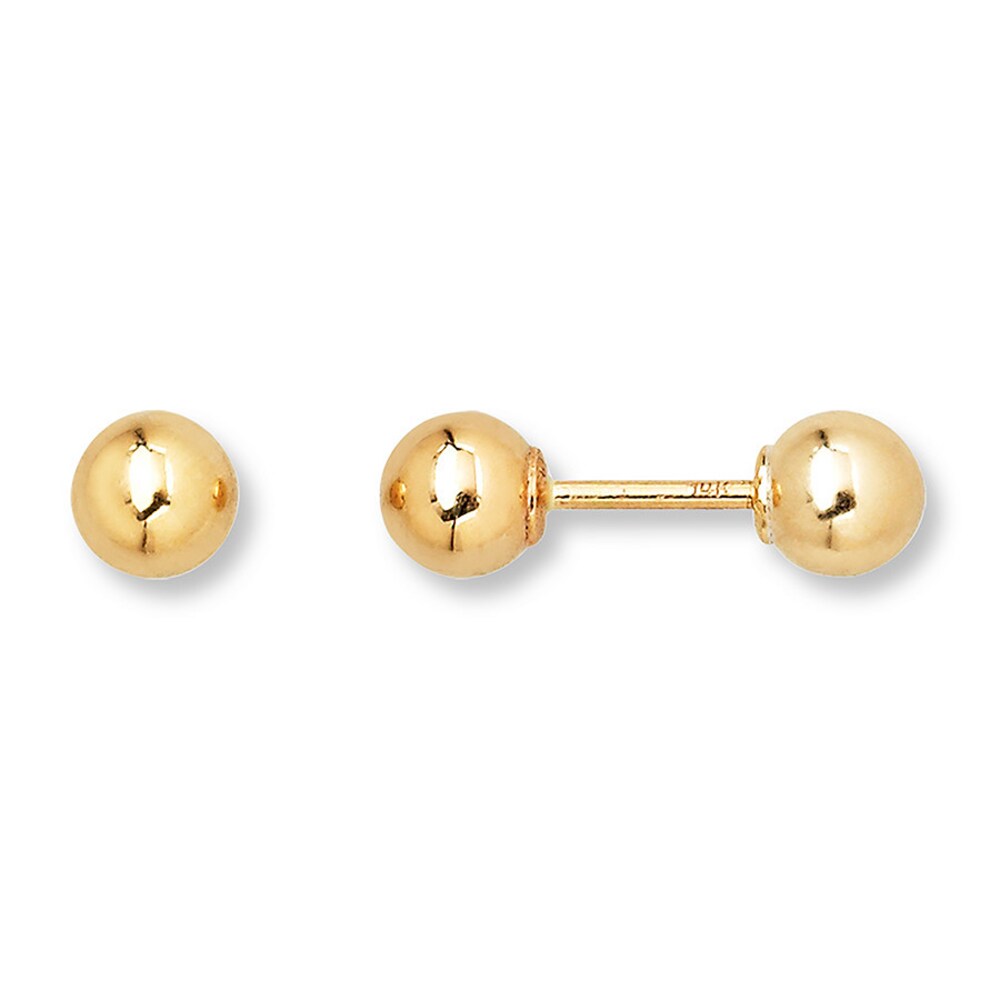 Children\'s Ball Earrings 14K Yellow Gold ocDLqpmY
