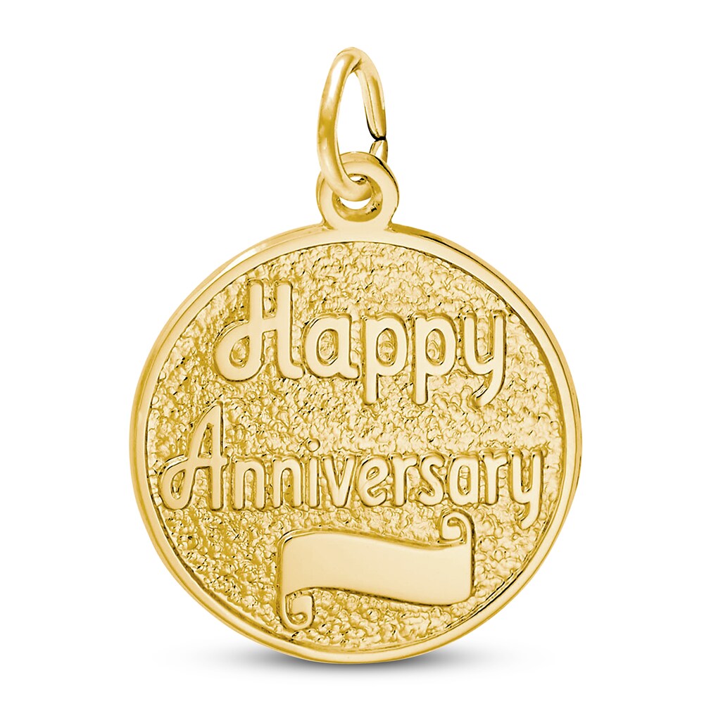 Happy Anniversary Charm 14K Yellow Gold oq7cZKfg