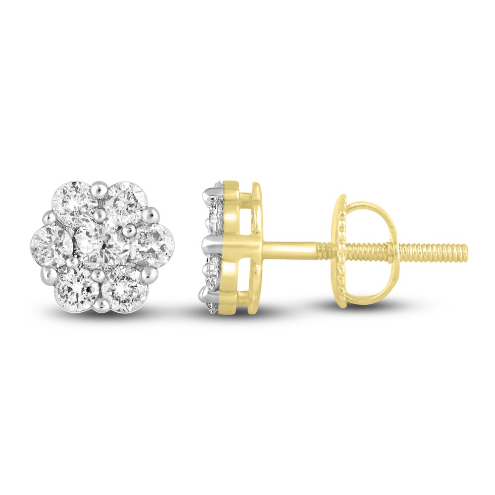 Diamond Earrings 1/4 ct tw Round 14K Yellow Gold q8dpWaNl