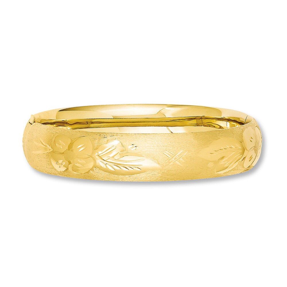 Bangle Bracelet 14K Yellow Gold qMAJ6tGW