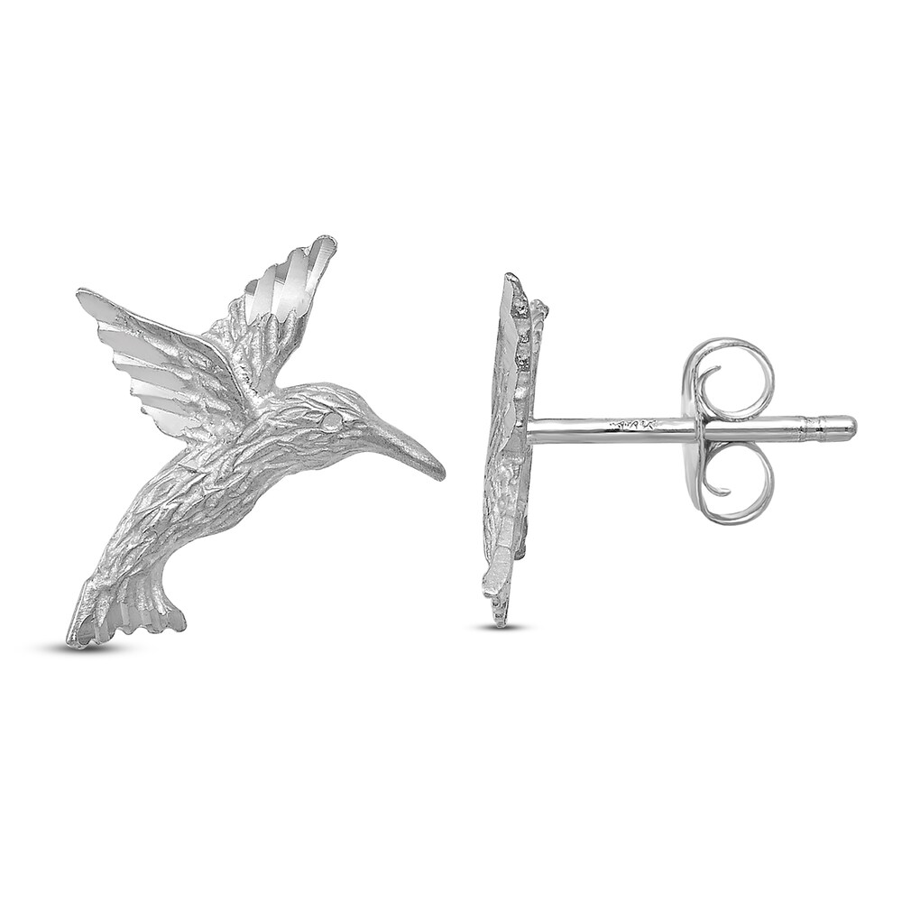 Hummingbird Earrings 14K White Gold qy2jpGzQ