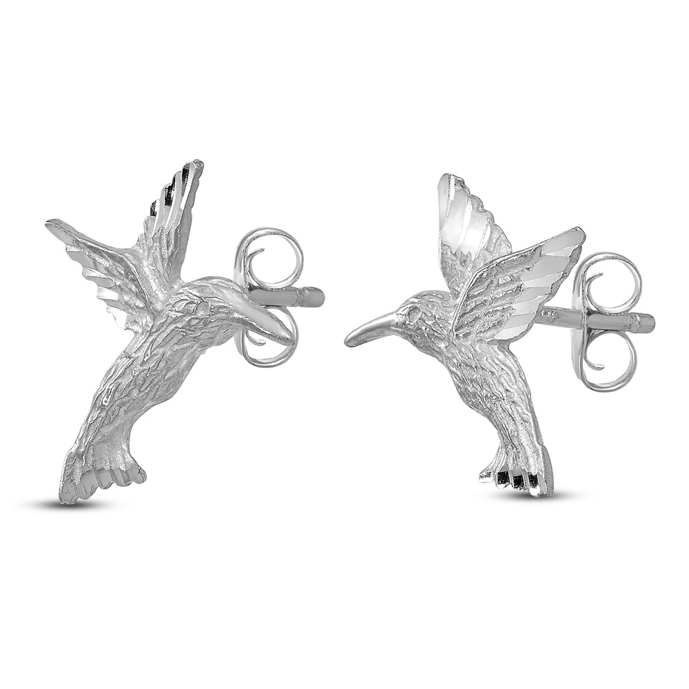 Hummingbird Earrings 14K White Gold qy2jpGzQ