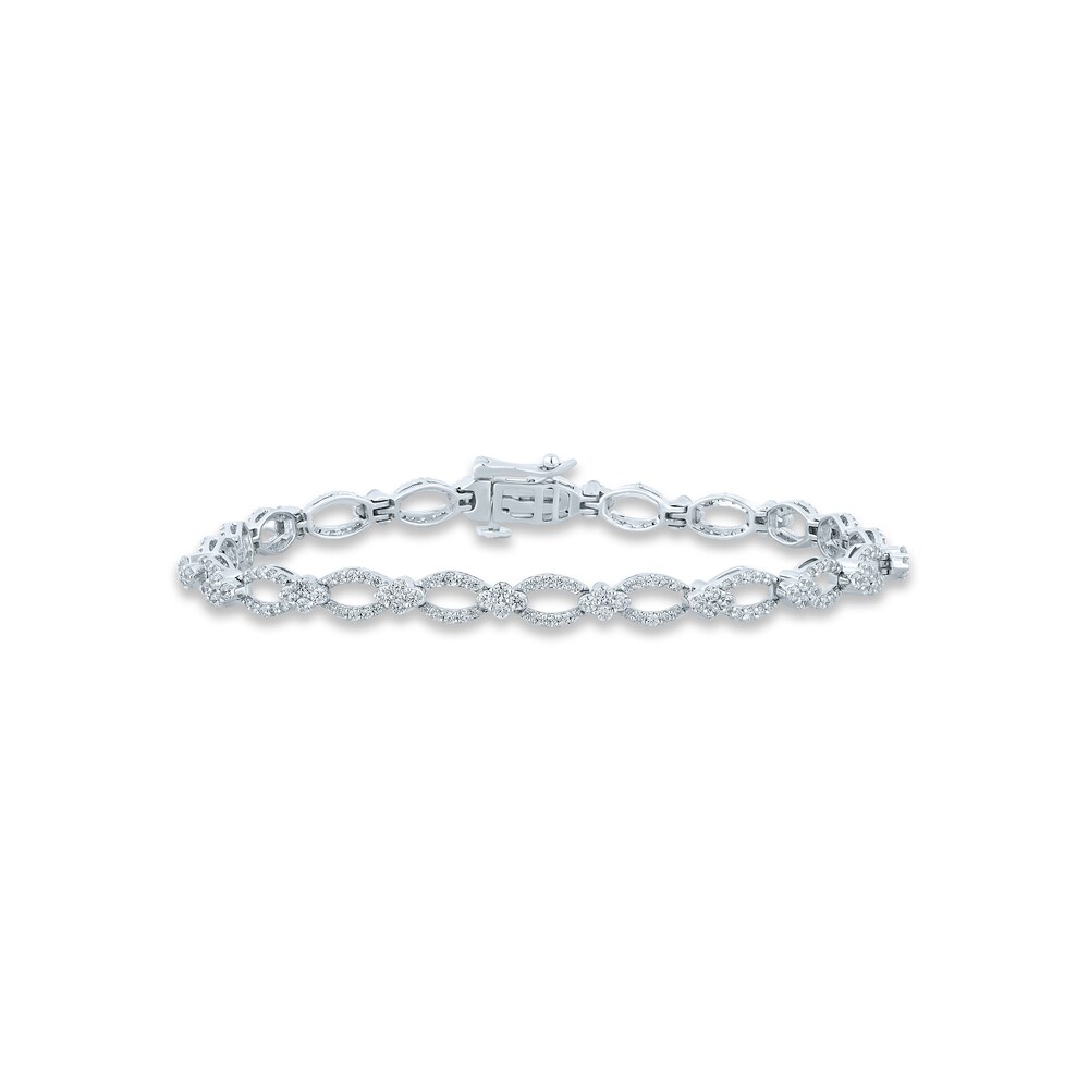 Pnina Tornai Diamond Bracelet 2 ct tw Round 14K White Gold rKv1ltD8